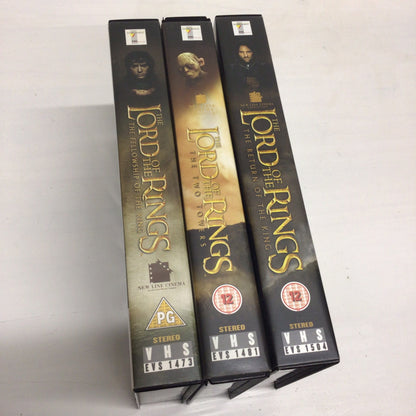 The Lord of the Rings VHS Trilogy; Fellowship, Two Towers, Return of the King