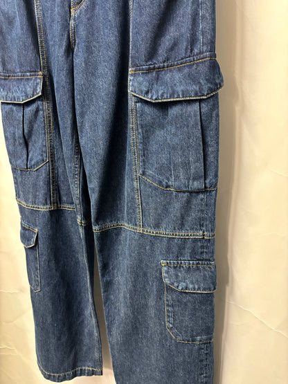 Rag and Bone Blue Denim Cailyn Cargo Jeans 28 BNWT