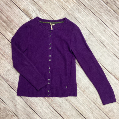 White Stuff Purple Alpaca Blend Cardigan Size 8