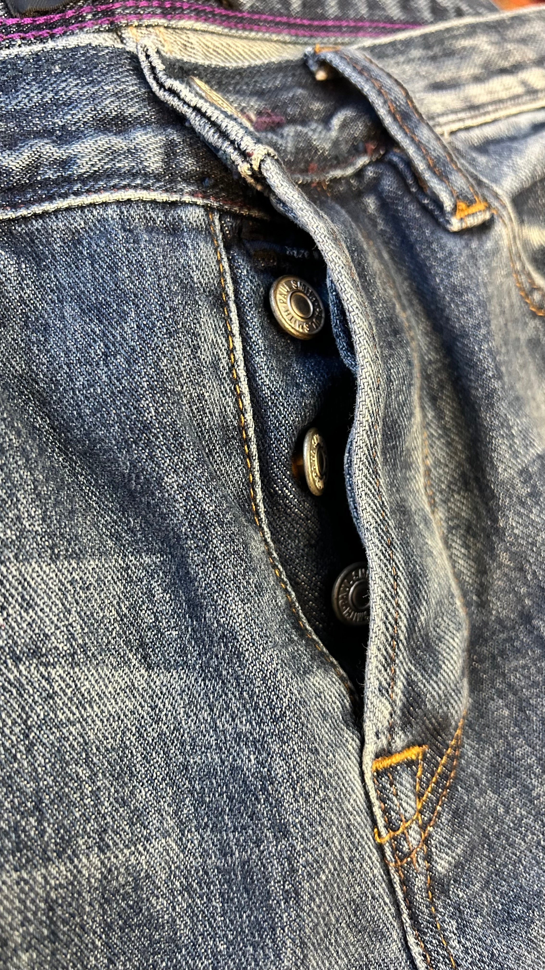 Paul Smith Mens Jeans Button Fasten 30 Shop for Shelter