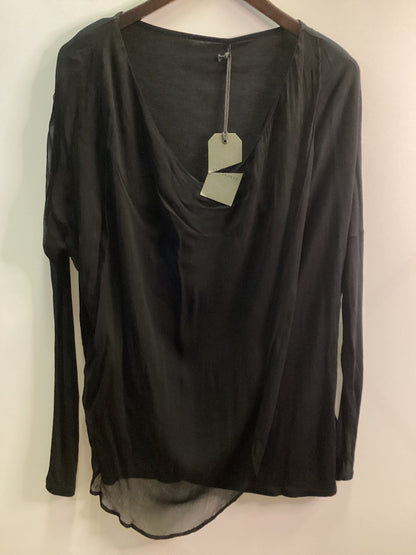 AllSaints Black Decle Long Sleeve Top Size XS