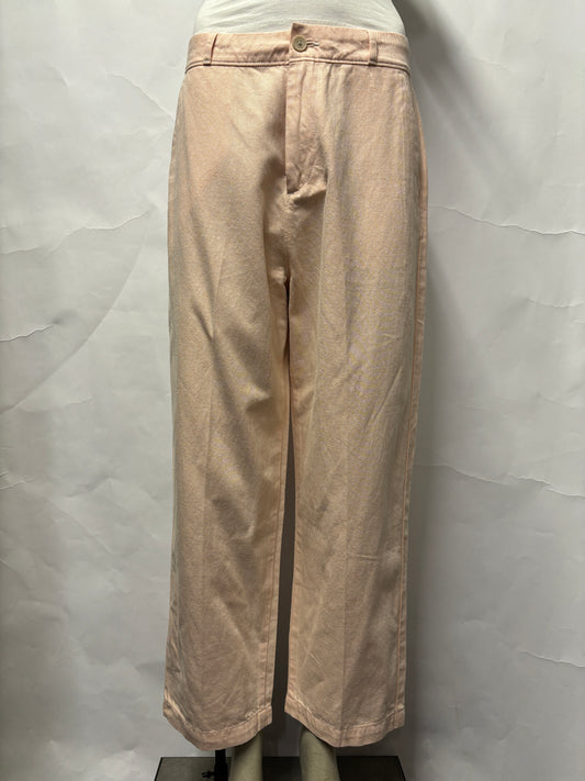 Tommy Jeans Pink Cotton Wide Leg Summer Trousers 27x32