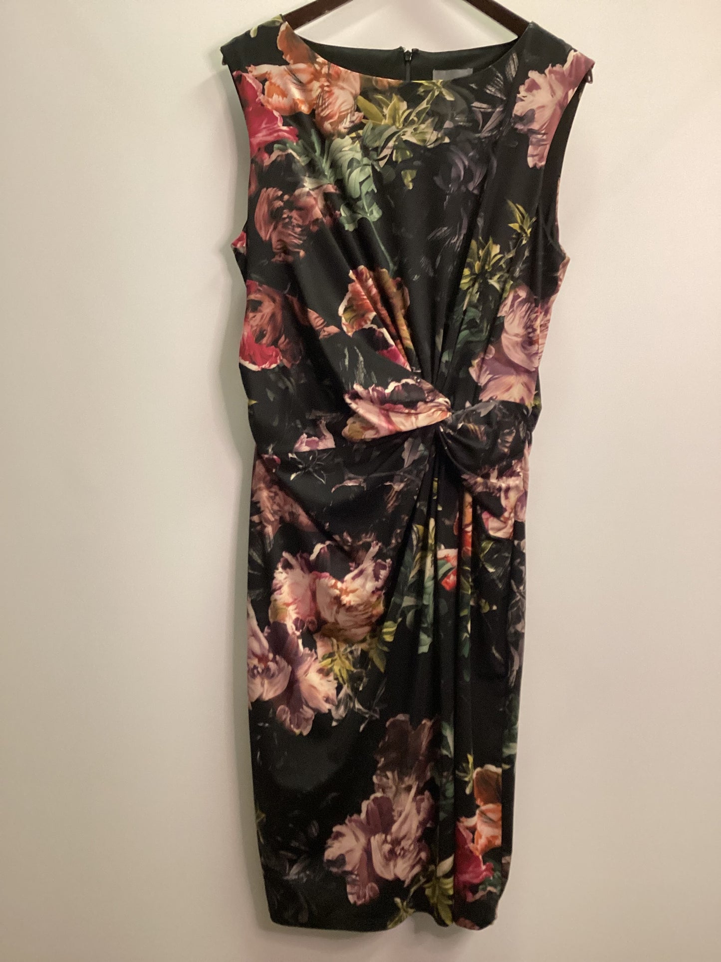 Phase Eight Bold Florals Stretch Dress Size 16