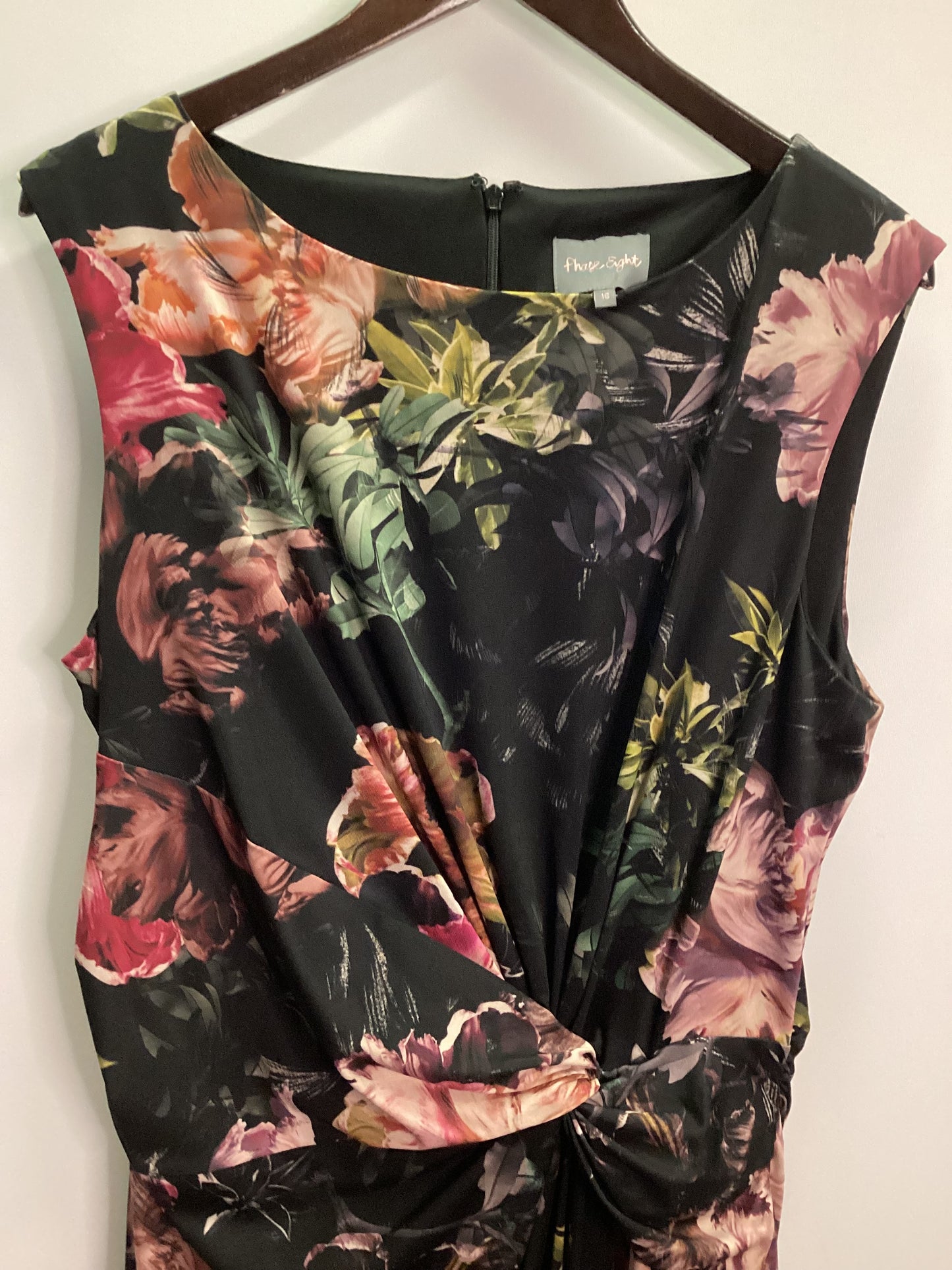 Phase Eight Bold Florals Stretch Dress Size 16