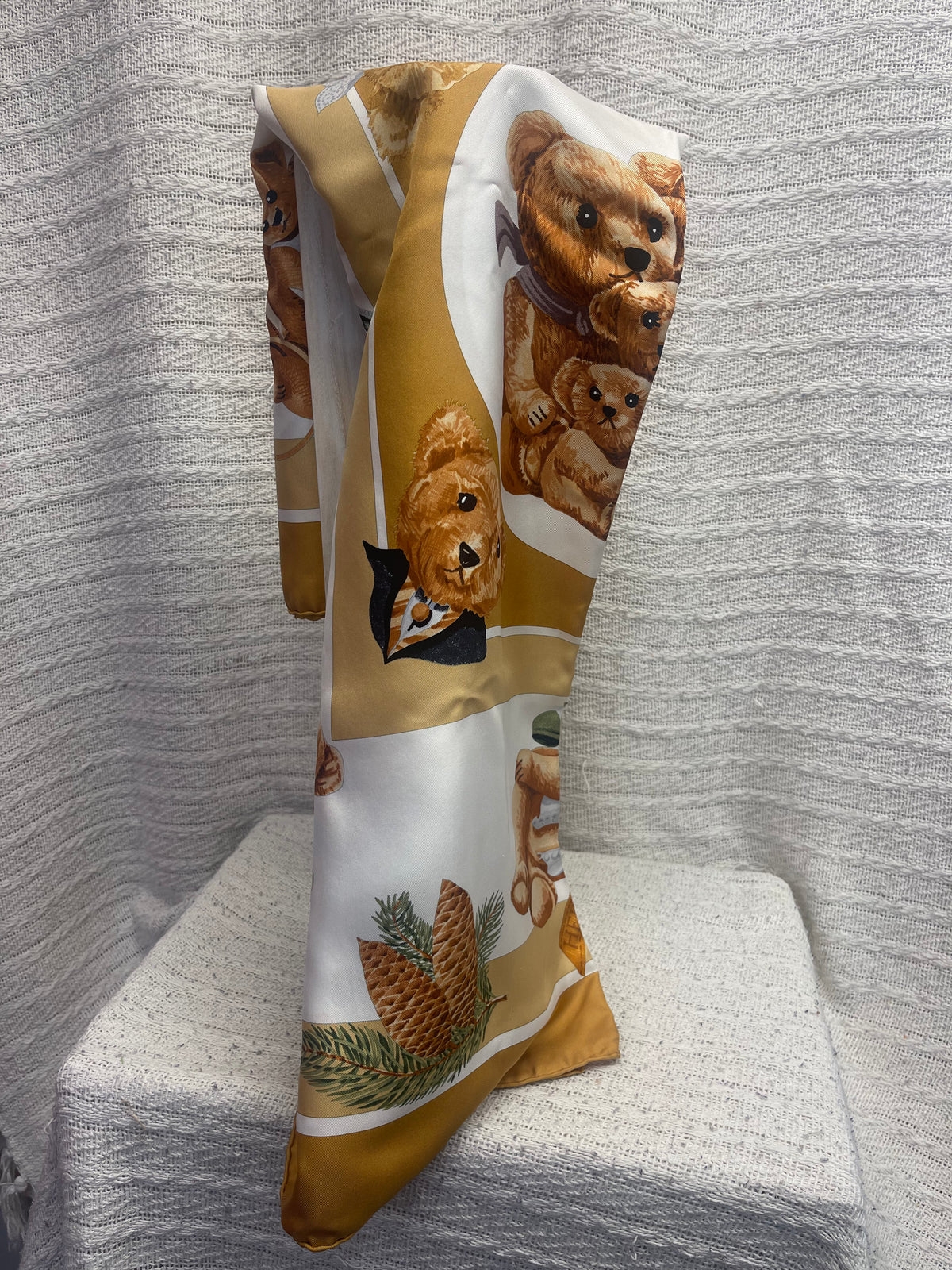 Hermès Vintage Teddy Bear Scarf 100% Silk