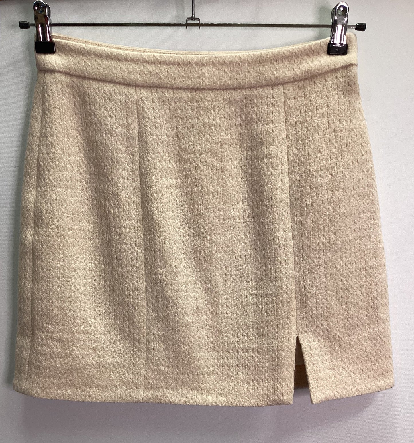 & Other Stories Wool Blend Cream Skirt Size 10