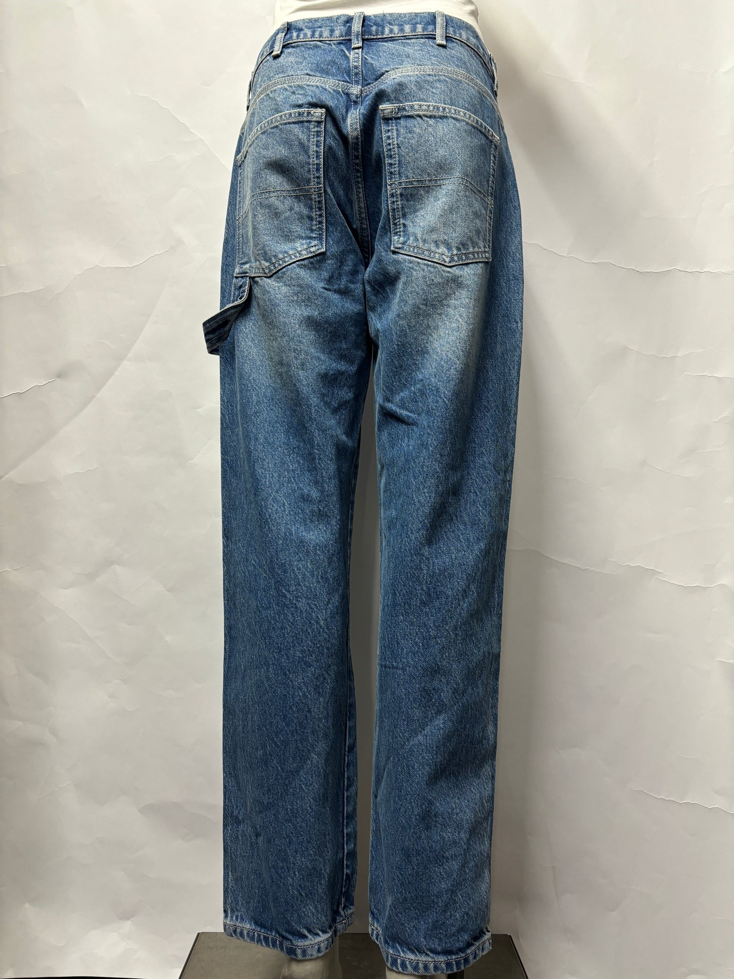 Reformation Jeans Blue Stonewashed Denim Kealy Carpenter Jeans 28 BNWT