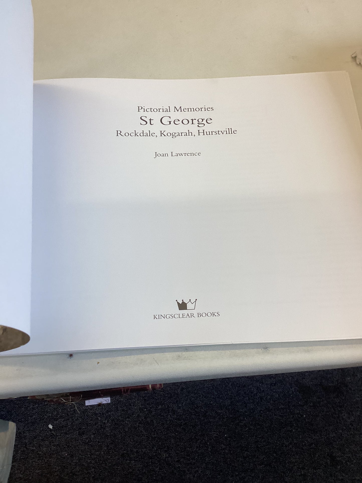 Pictorial Memories of St George Rochdale Kogarah Hurstville Joan Lawrence