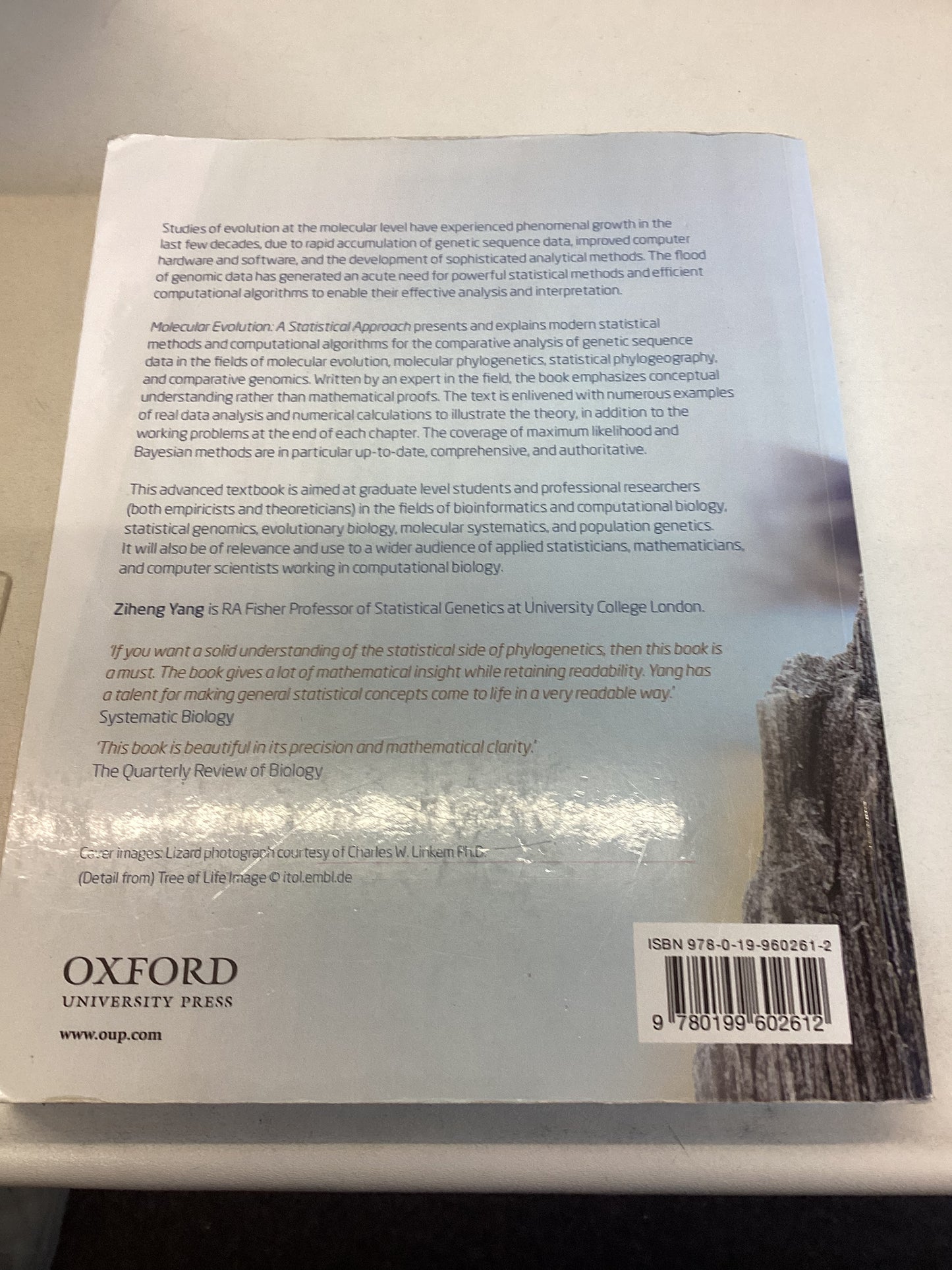 Molecular Evolution A Statistical Approach Ziheng Yang