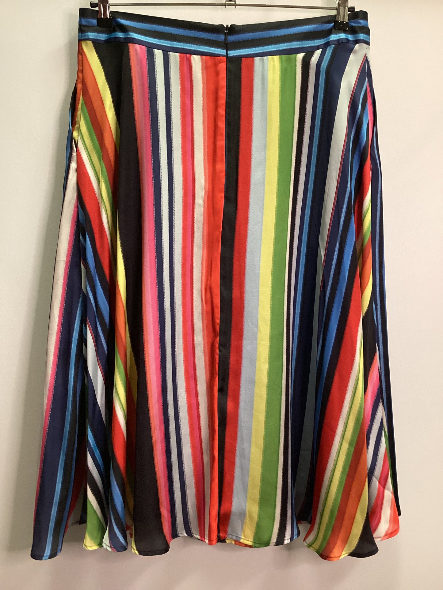 Per Una Multicoloured Striped Skirt with Pockets Size 16