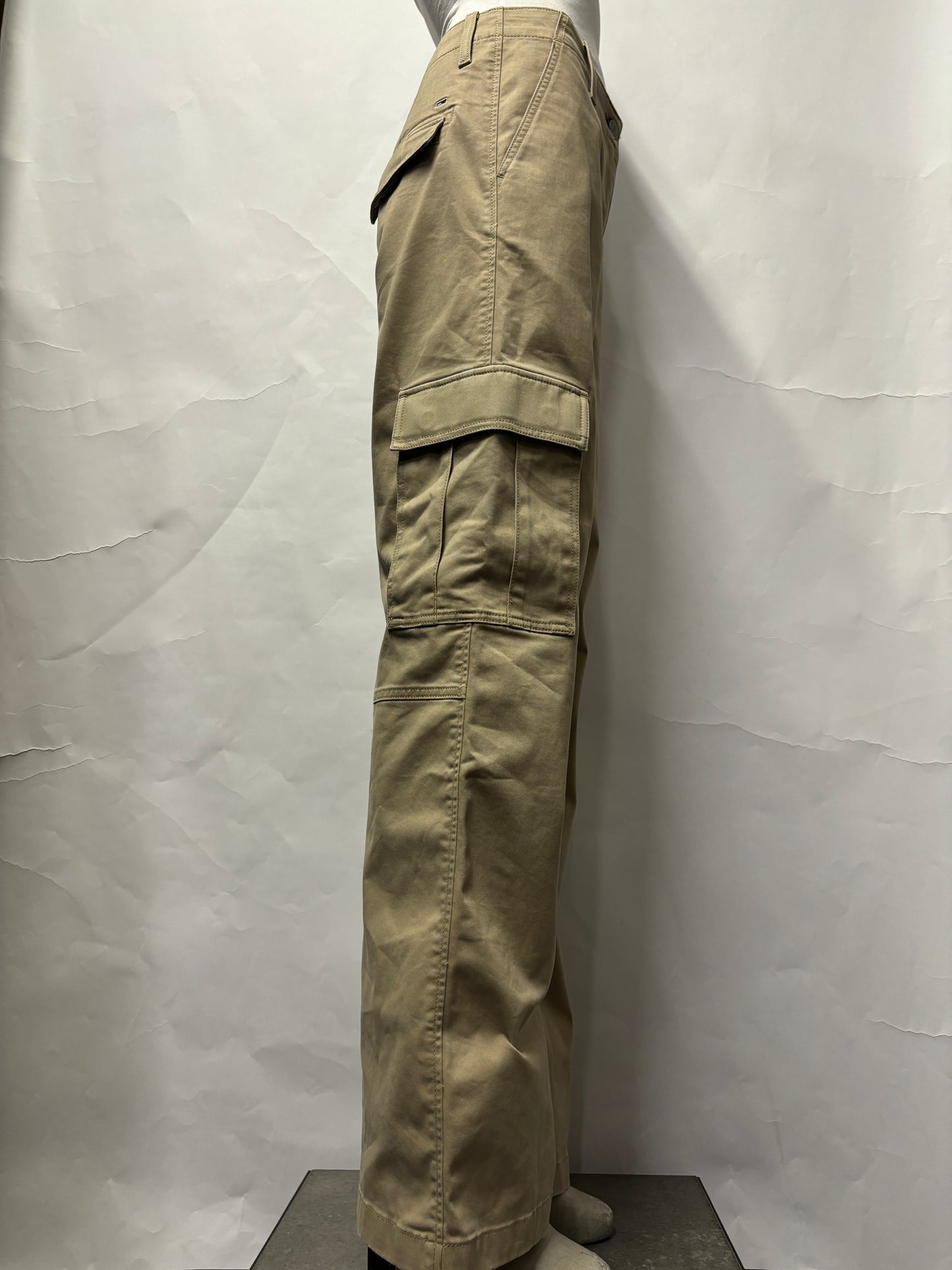 Tommy Jeans Beige Cotton Cargo Trousers 27x32