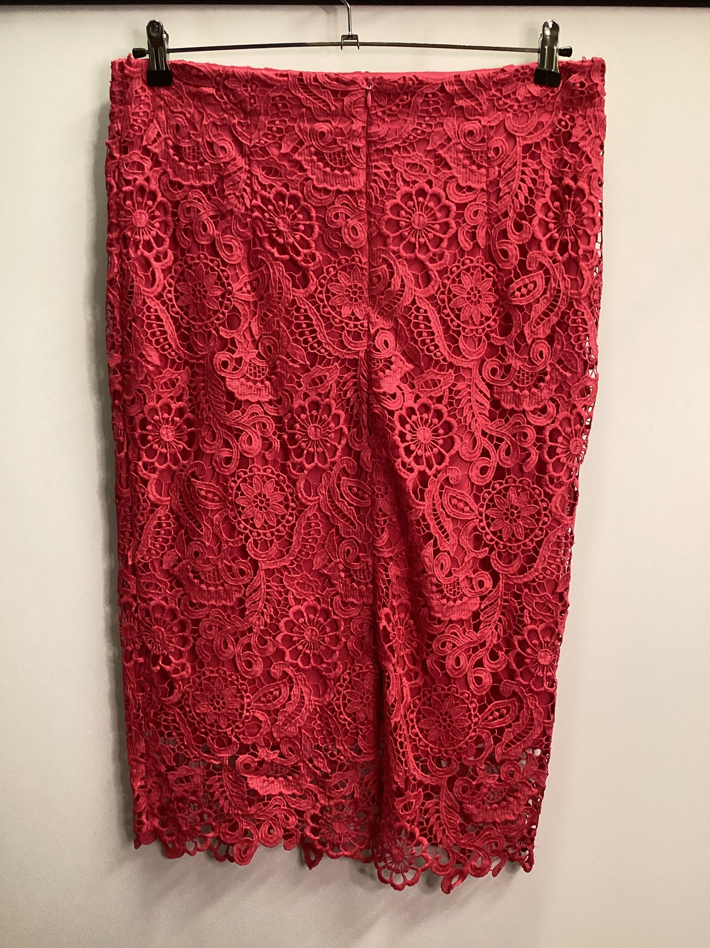 Fenn Wright Manson Pink Lace Skirt Size 14