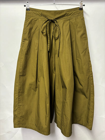 Esprit Khaki Green Cotton Wide Leg Culottes 10