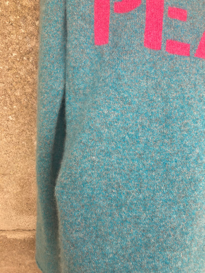 Zadig & Voltaire Blue Cashmere Peace Jumper Size Small