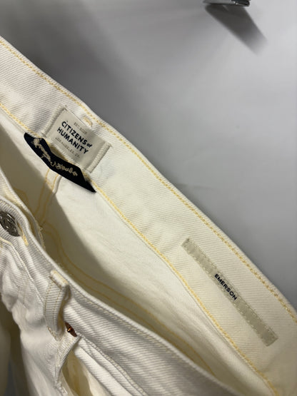 Citizens of Humanity White Denim Emerson Jeans 31 x 26