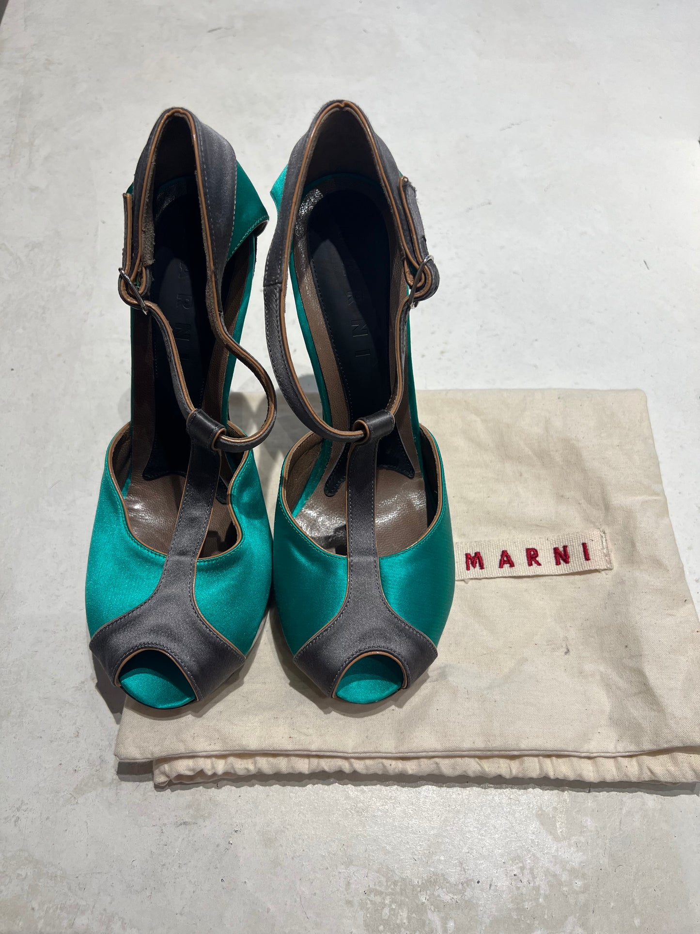Marni Green Heel Size 4