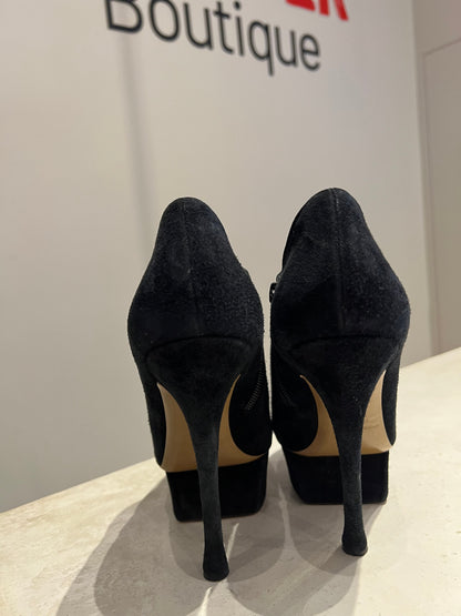 Nicholas Kirkwood Black Platform Ankle Boots Size 5
