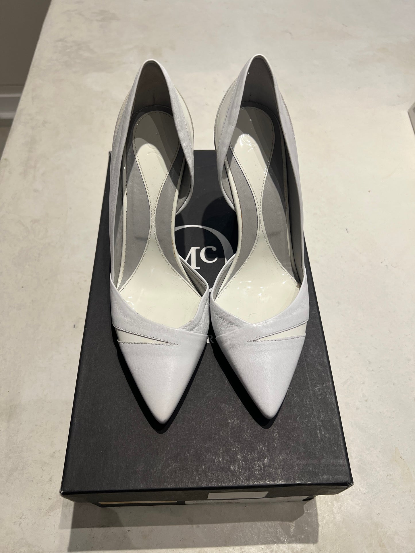 Alexander McQueen White Leather Pumps Size 3