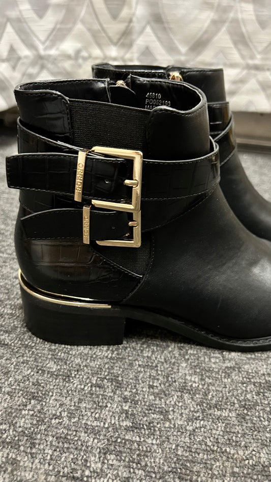 Office Ankle Chelsea Boot with Buckle, BNWT, size 6, Black