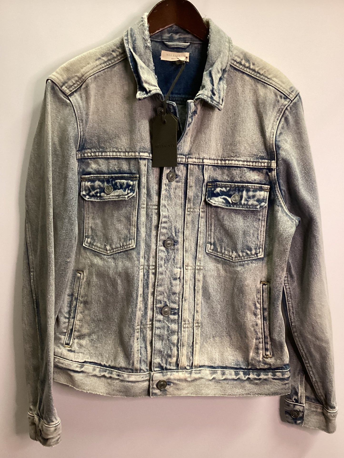 AllSaints Imoku Blue Denim Jacket Size M