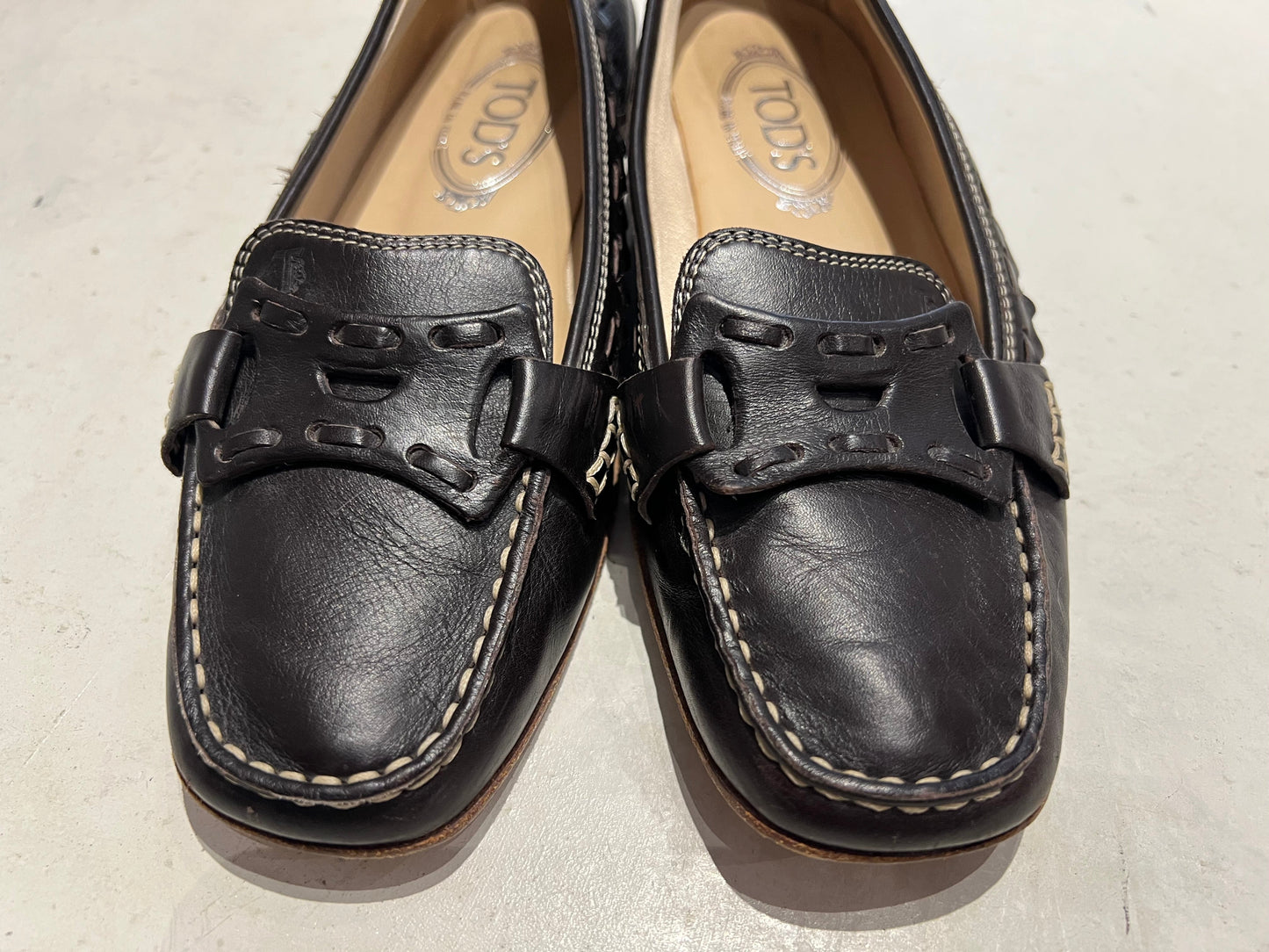 TOD's Brown Leather Loafers Size 4