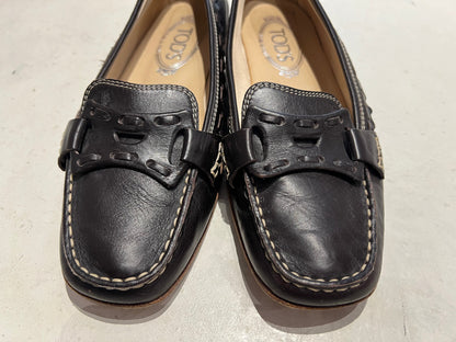 TOD's Brown Leather Loafers Size 4