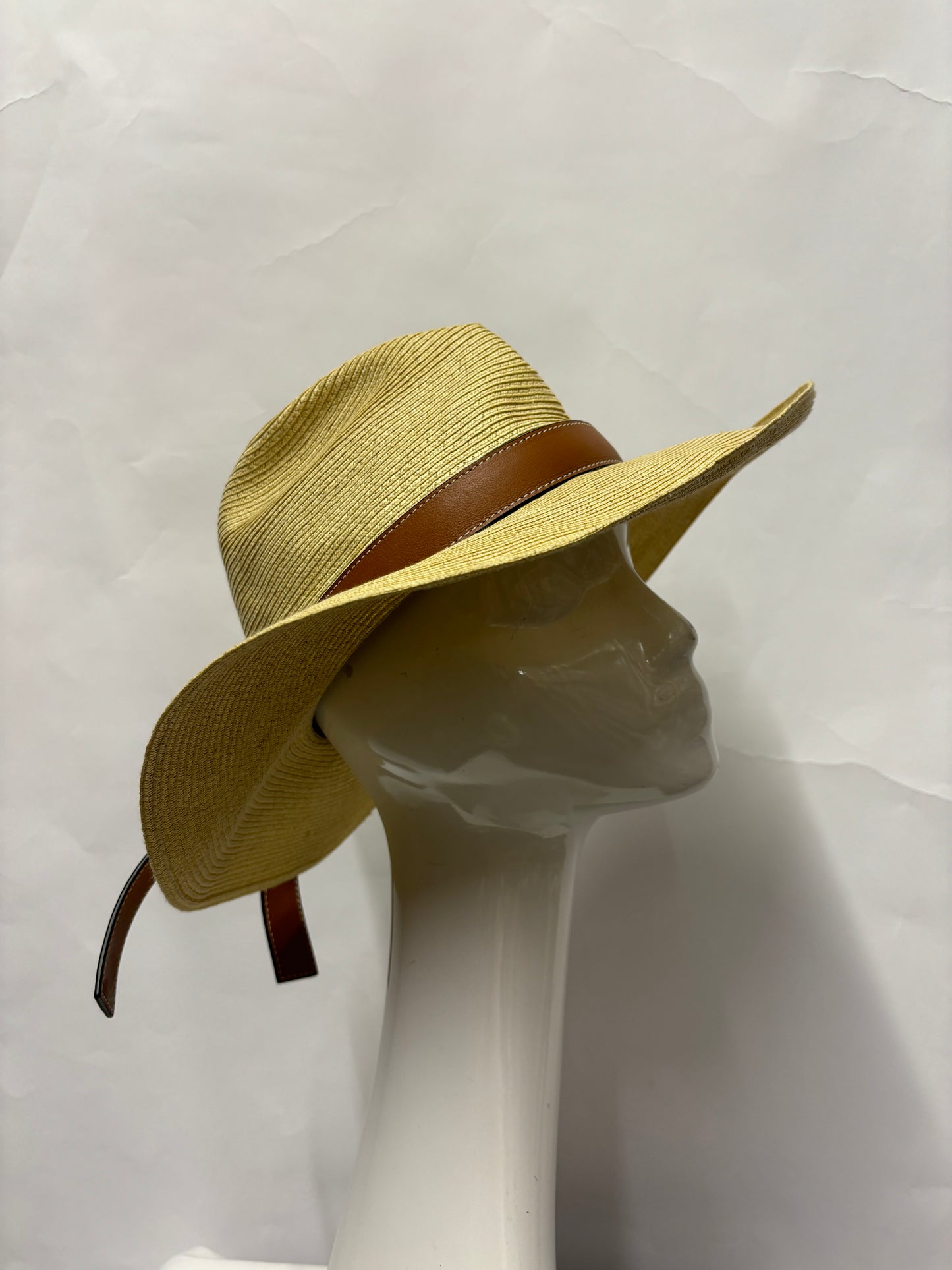 Loewe Beige Straw Panama Summer Hat