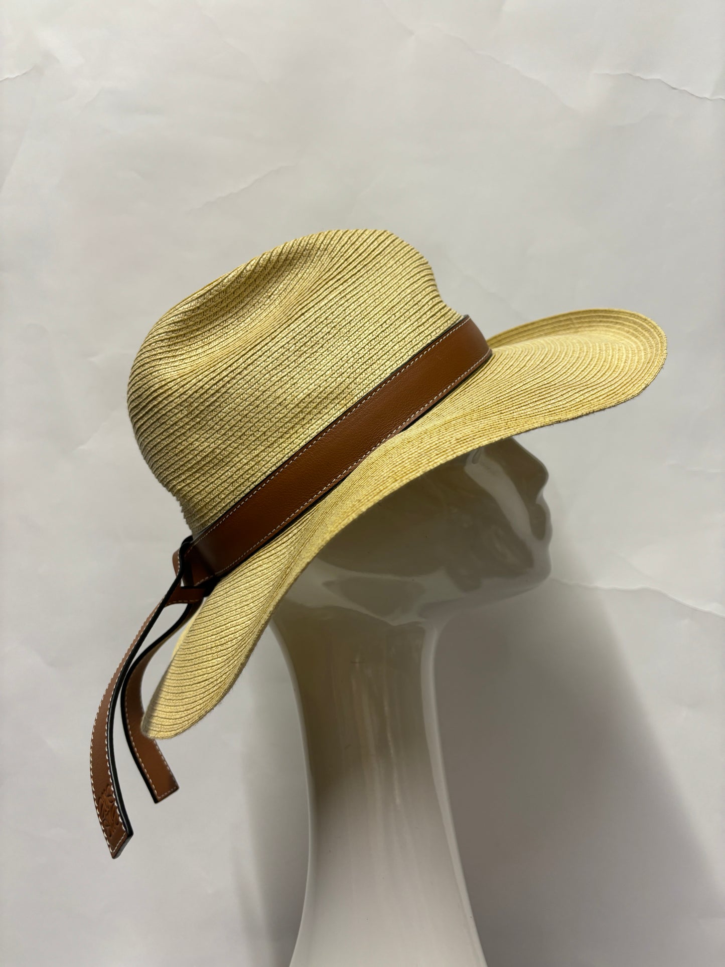 Loewe Beige Straw Panama Summer Hat