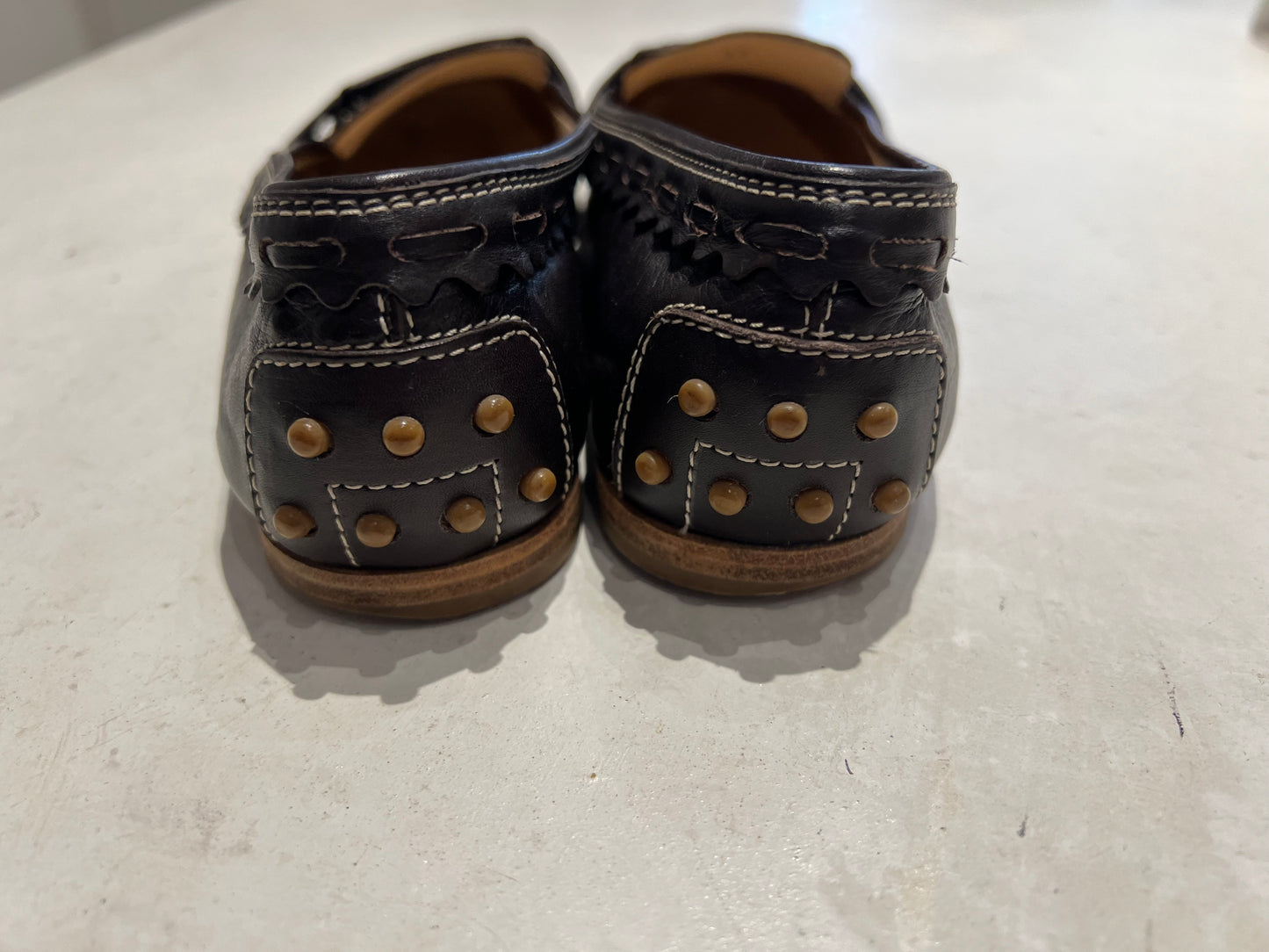 TOD's Brown Leather Loafers Size 4