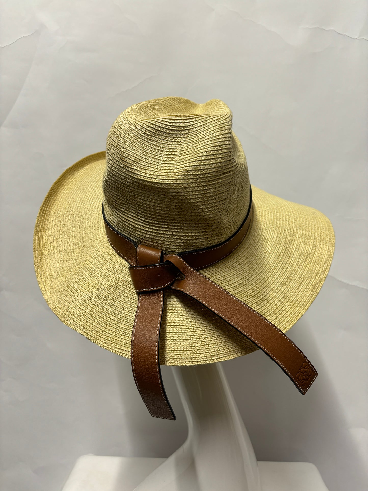 Loewe Beige Straw Panama Summer Hat