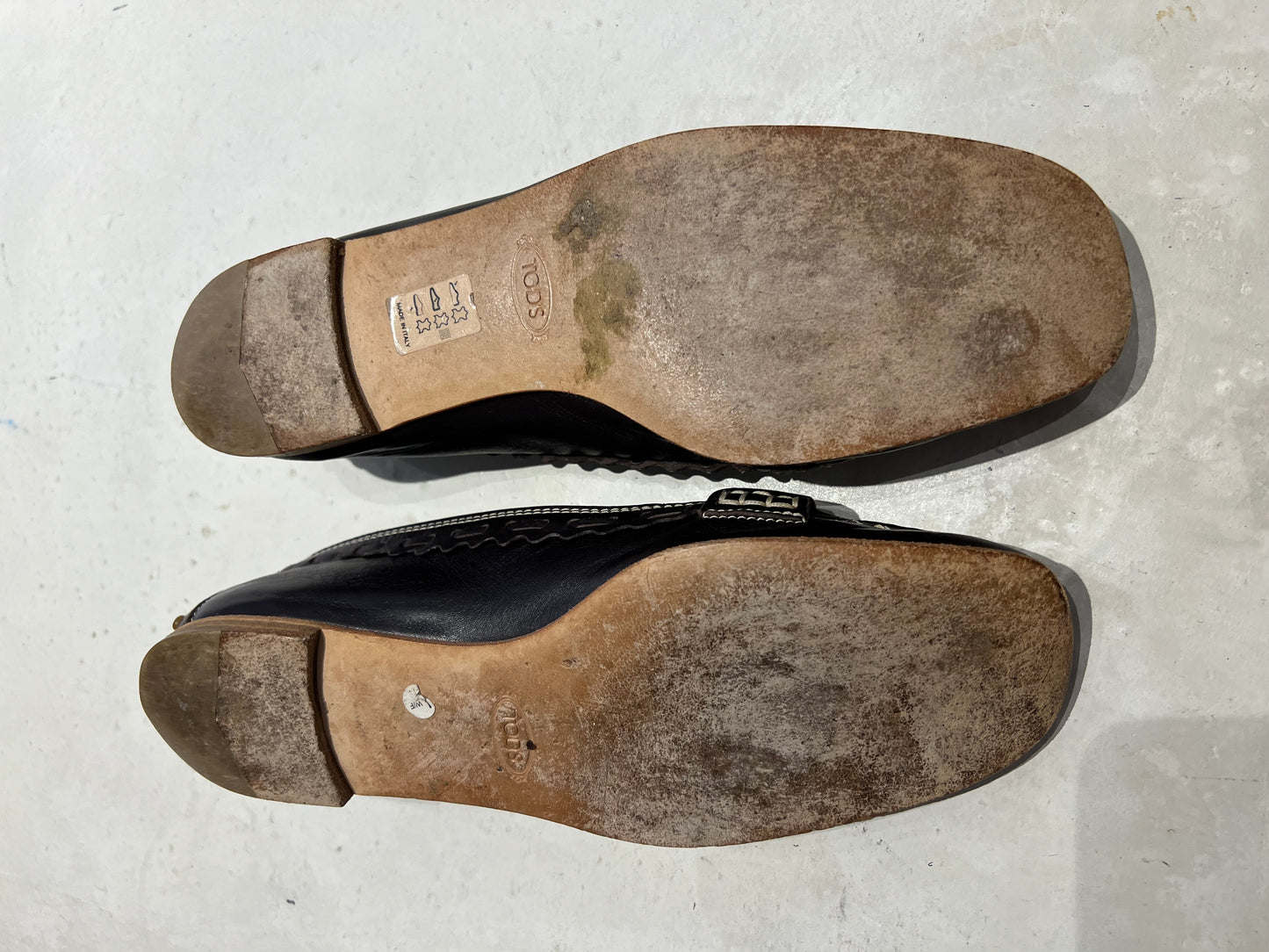TOD's Brown Leather Loafers Size 4