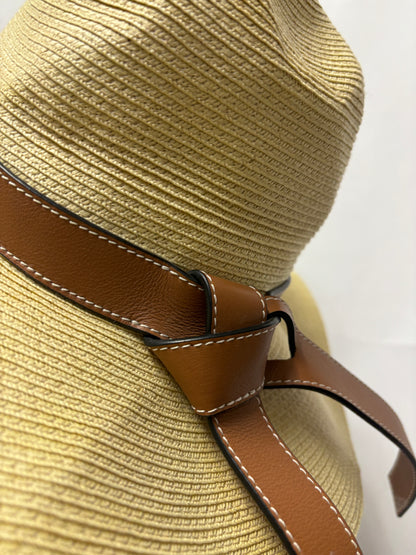 Loewe Beige Straw Panama Summer Hat