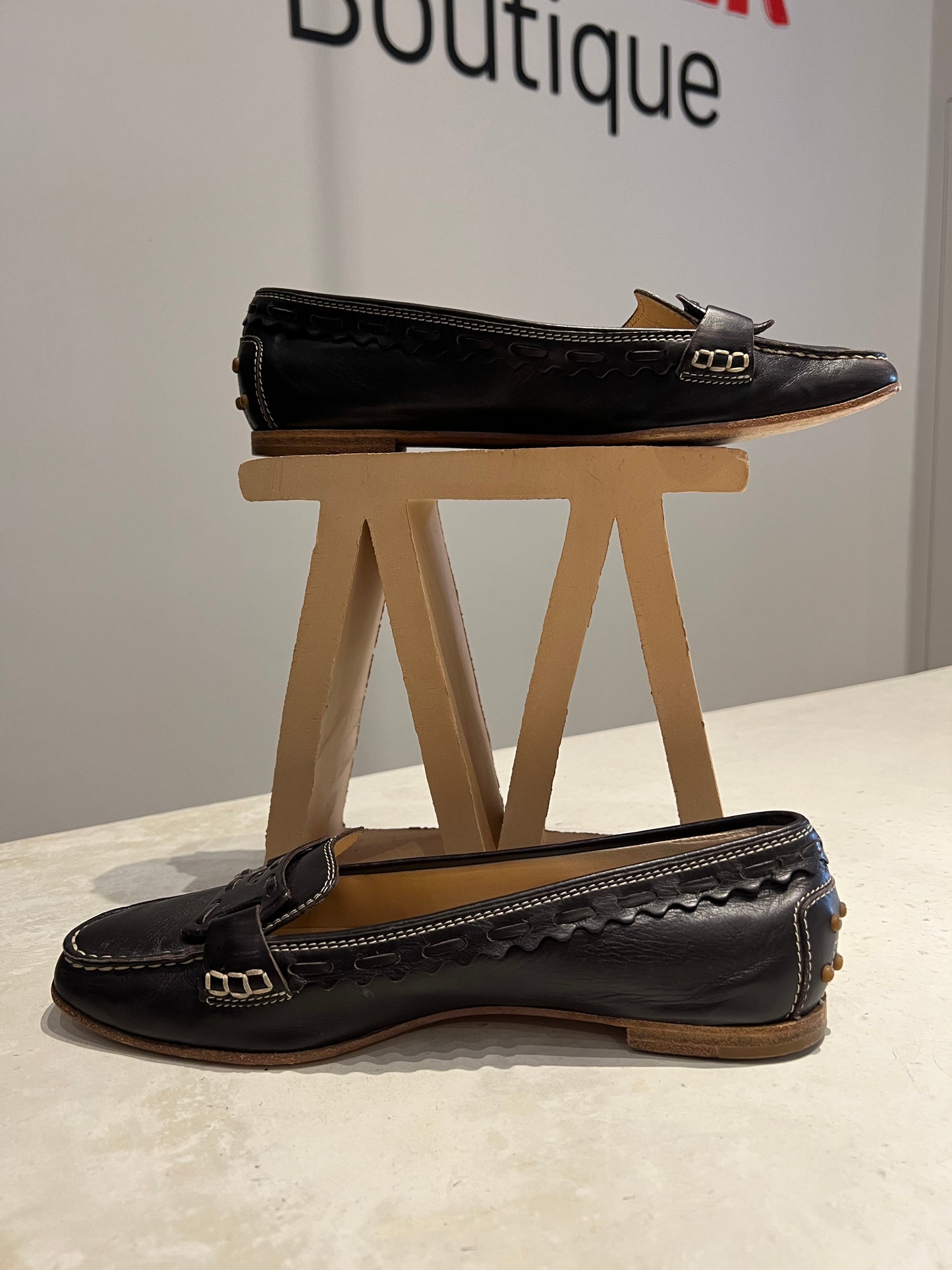 TOD's Brown Leather Loafers Size 4
