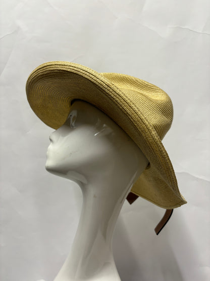 Loewe Beige Straw Panama Summer Hat