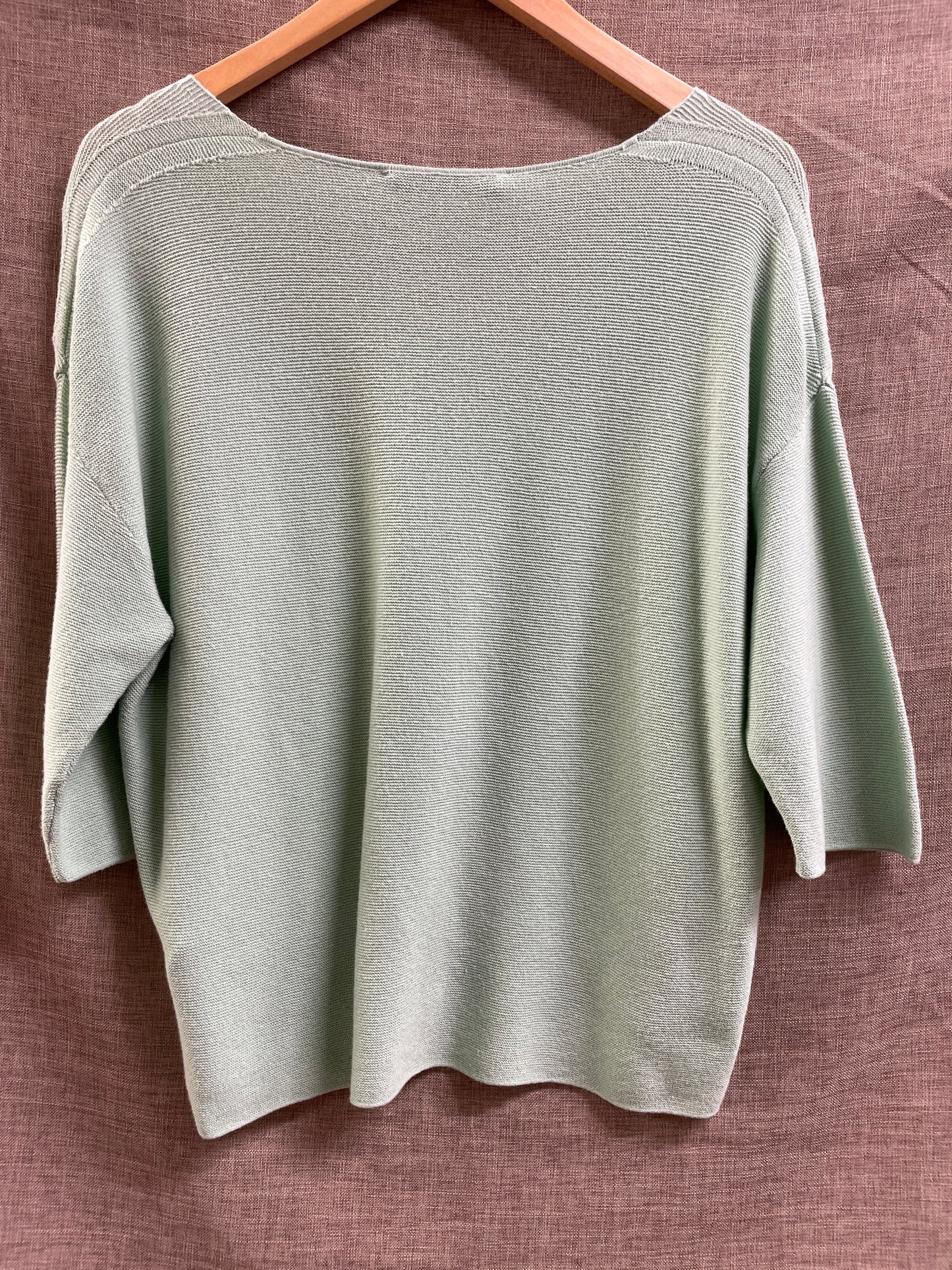 Oui New with Tags Mint Green Cropped Jumper Size EUR 36 UK 8