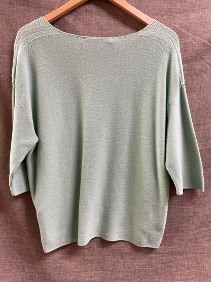 Oui New with Tags Mint Green Cropped Jumper Size EUR 36 UK 8