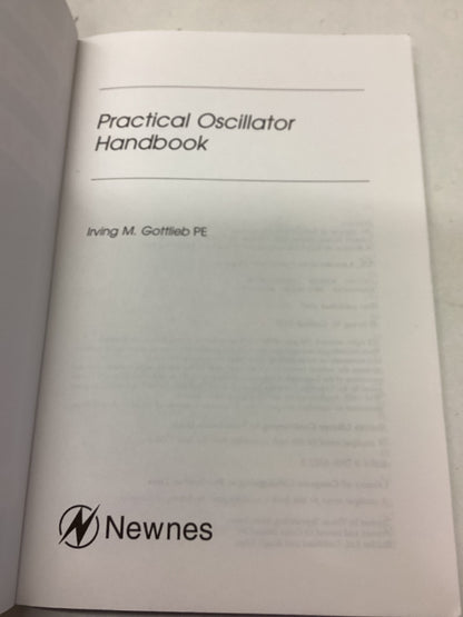 Practical Oscillator Handbook Irving M Gottlieb P E