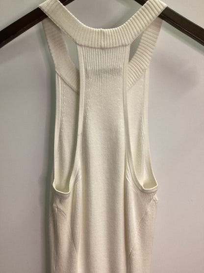 AllSaints White Ribbed Knit Elsa Dress Size M