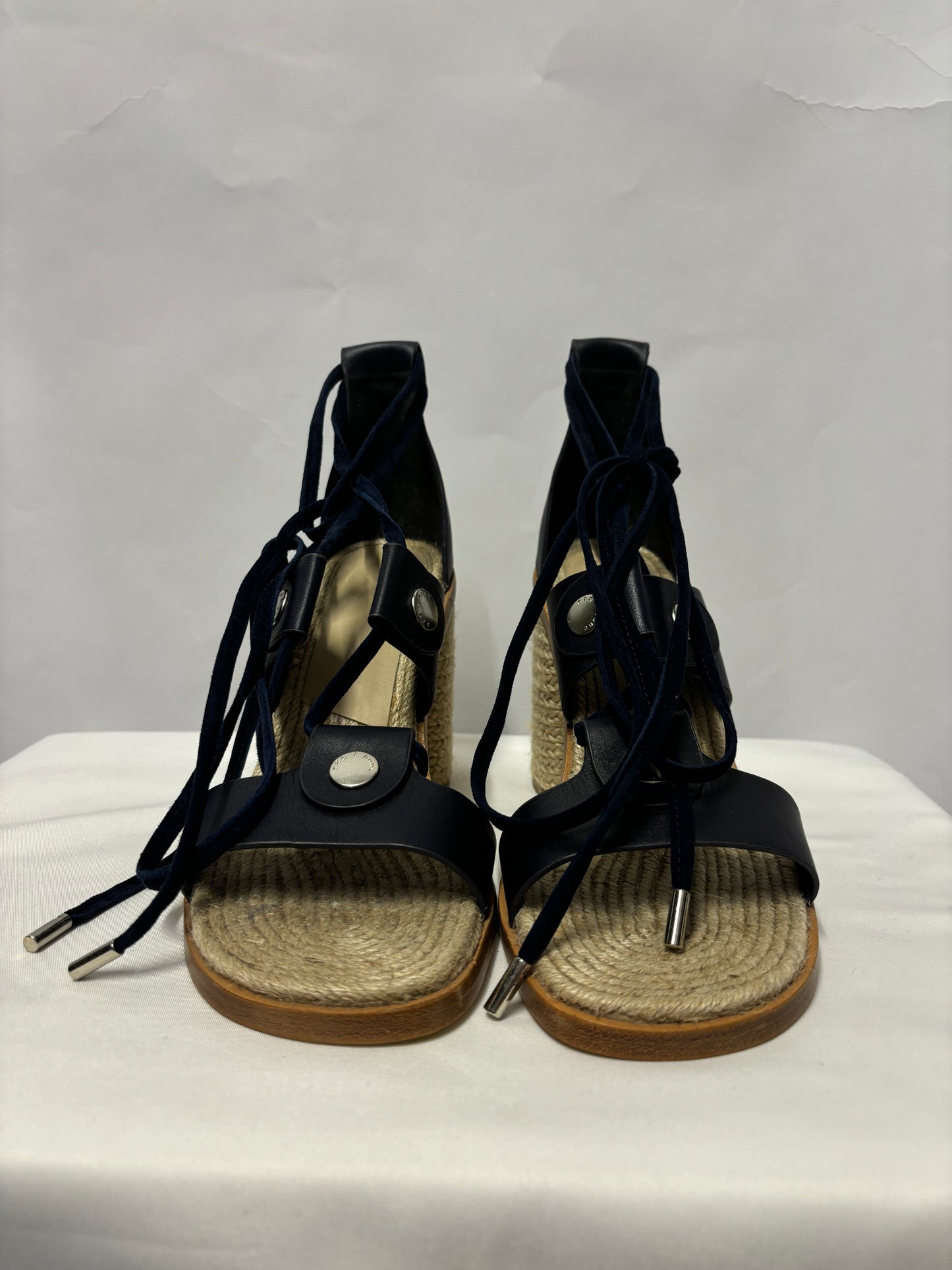 Rag & Bone Navy Espadrille Heeled Sandals 38/5