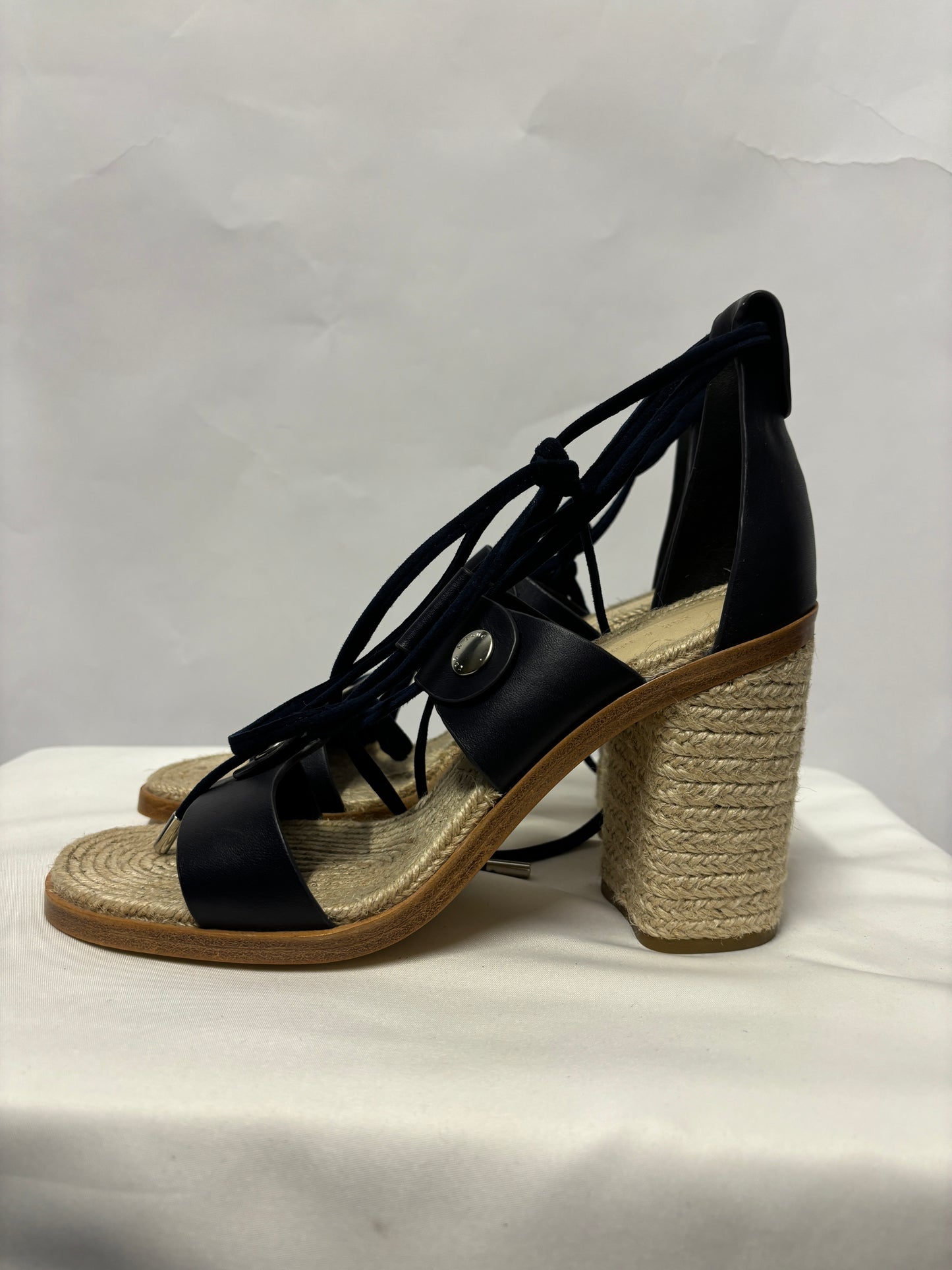 Rag & Bone Navy Espadrille Heeled Sandals 38/5