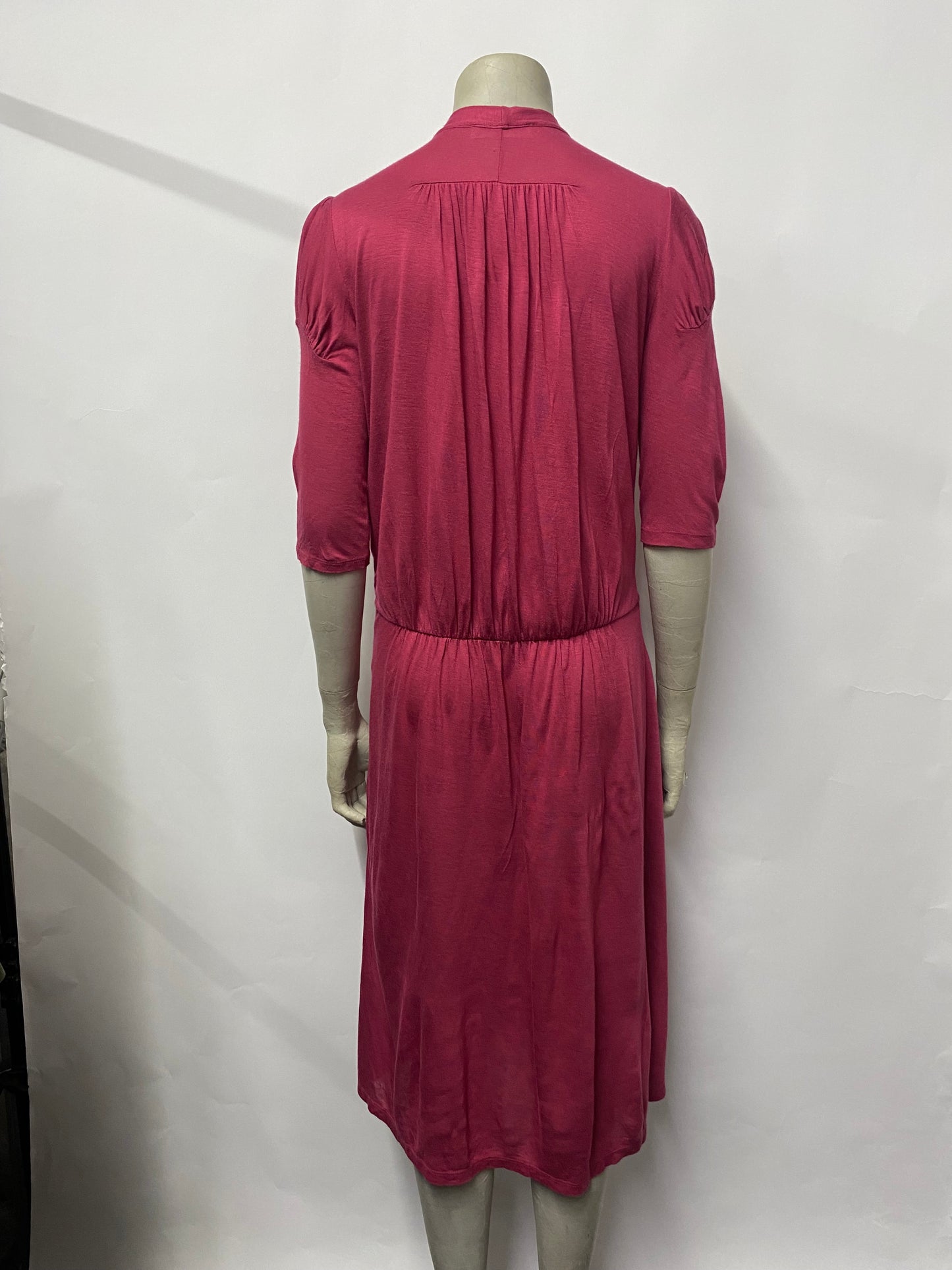 Nicole Farhi Purple Berry Casual Stretch Dress Medium