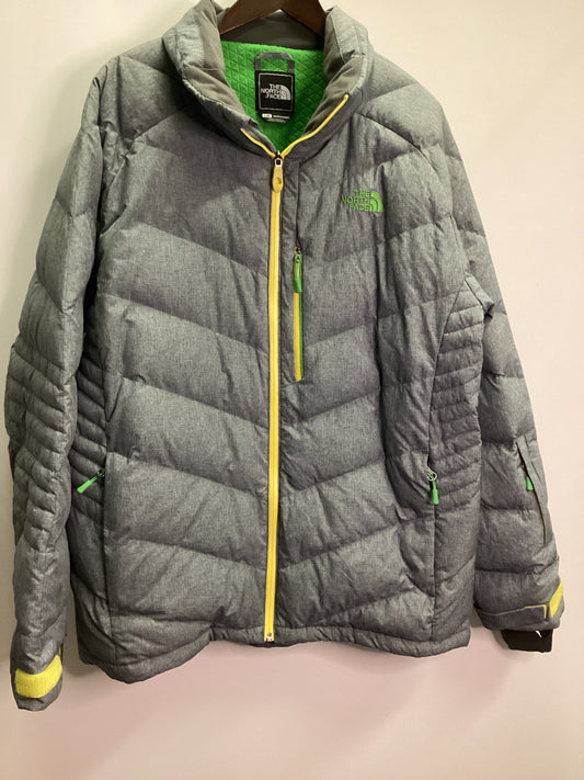 The North Face Grey Puffer Jacket with Goose Down Size L