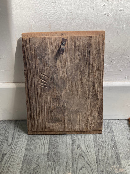 Toraja Panel Carved Wood 29x39cm