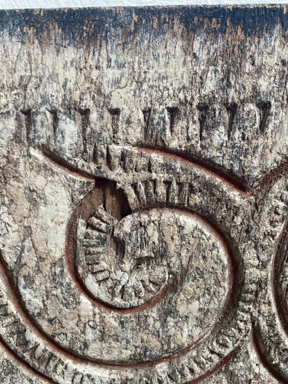 Toraja Panel Carved Wood 29x39cm
