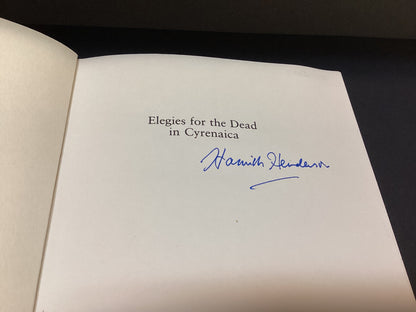 Signed Elegies for the Dead in Cyrenaica by Hampshire Henderson