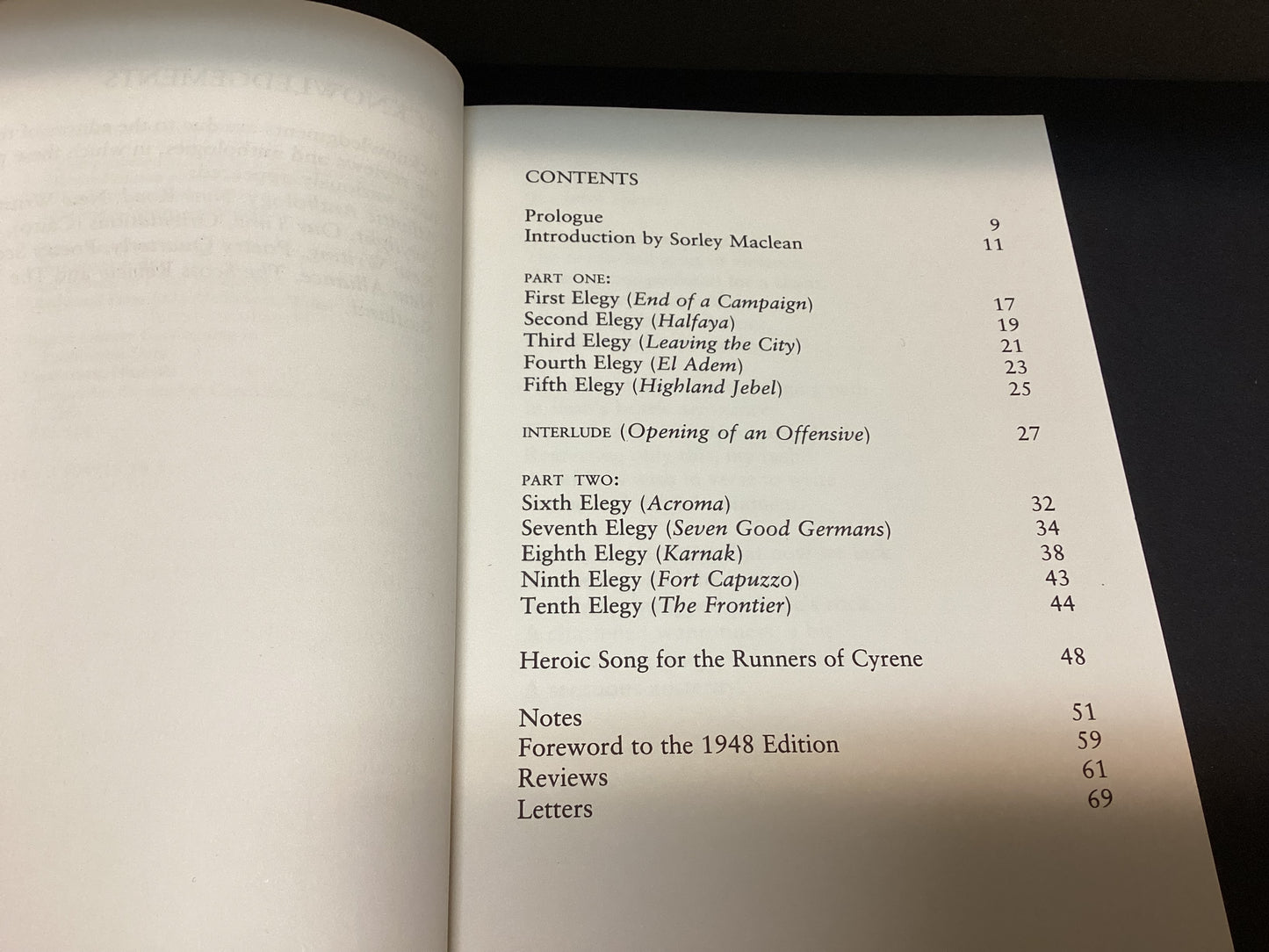 Signed Elegies for the Dead in Cyrenaica by Hampshire Henderson