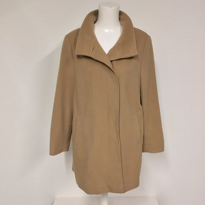 Basler Beige Wool & Cashmere Blend Coat Size 16