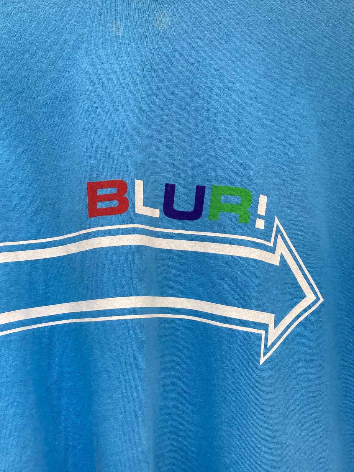 Vintage Blue Blur T-Shirt Size XL