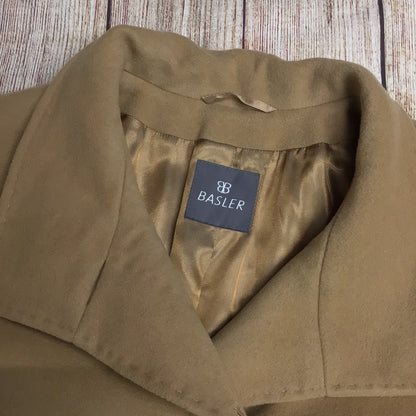 Basler Beige Wool & Cashmere Blend Coat Size 16