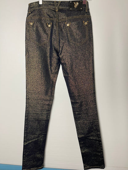 Versace Jeans Blue and Gold Jeans 26W 32L